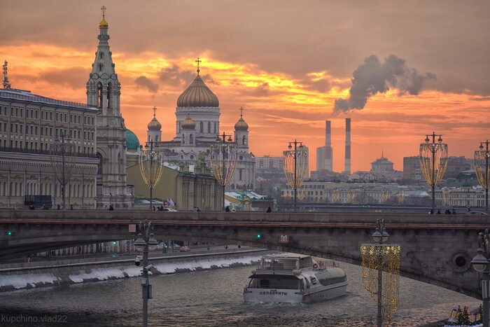 Московский закат 2 марта