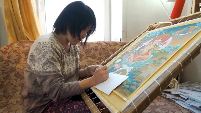 Сэсэг Дугарова, художник танка