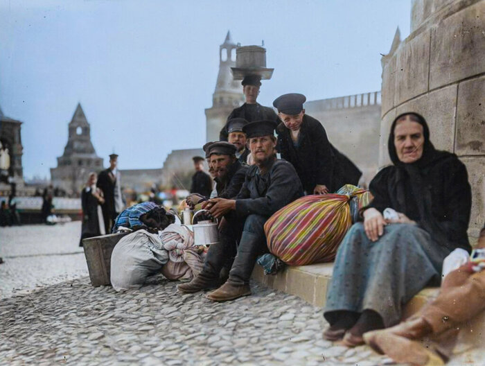 Цветные снимки дореволюционной Москвы. Жизнь и виды города в начале ХХ века Старое фото, Историческое фото, Храм, История города, Краеведение, Колоризация, Москва, Фотография, Российская империя, 20 век, 19 век, Длиннопост
