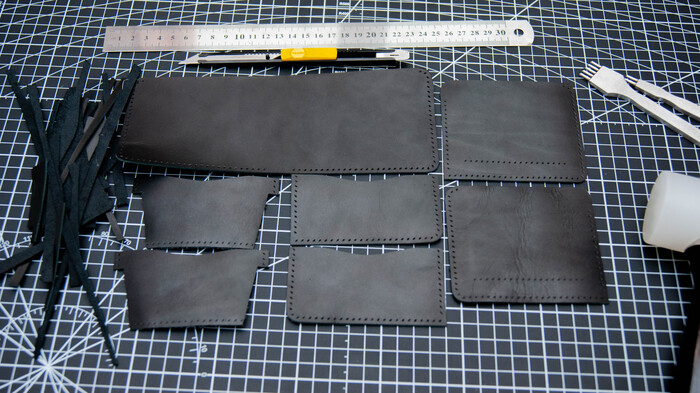 После пробивки отрезаем все лишнее.