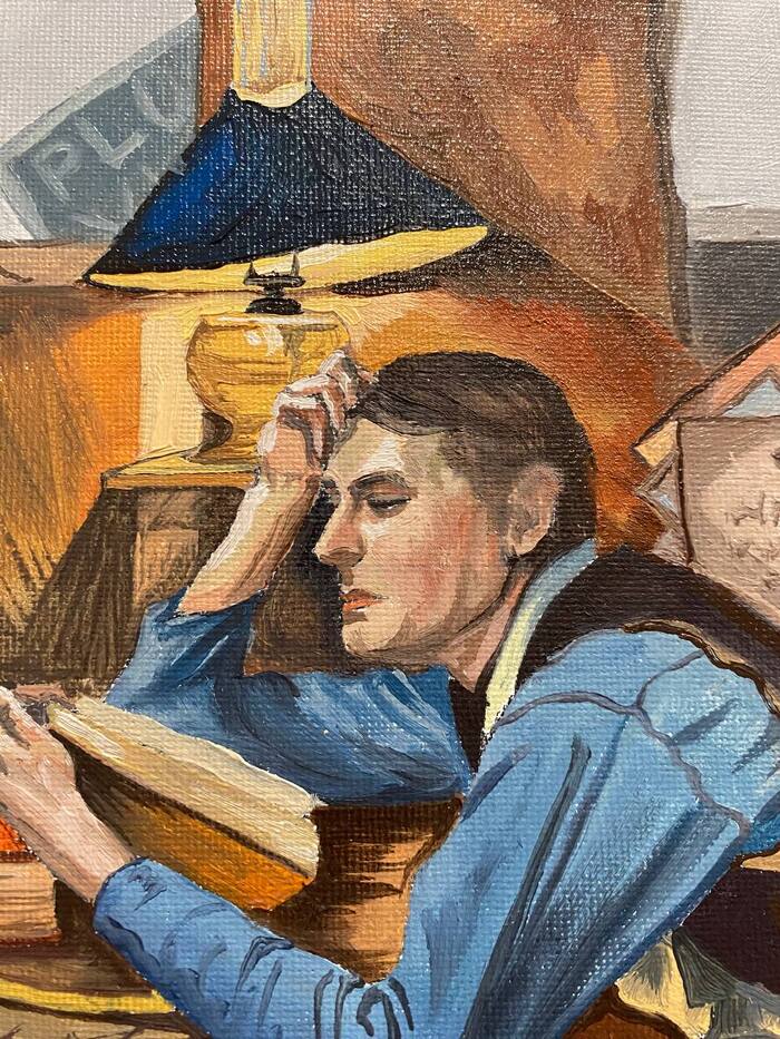 Копия картины Нормана Роквелла Картина маслом, Хобби, Иллюстрации, Норман Роквелл, Арт, Длиннопост