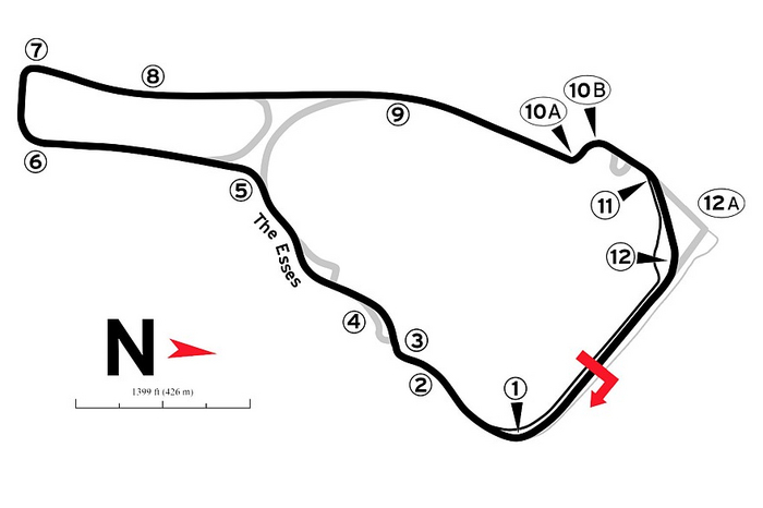 Карта трассы Road Atlanta
