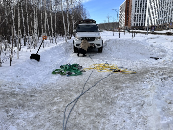 Такелаж и оборудование, которое я использовал для эвакуации Haval