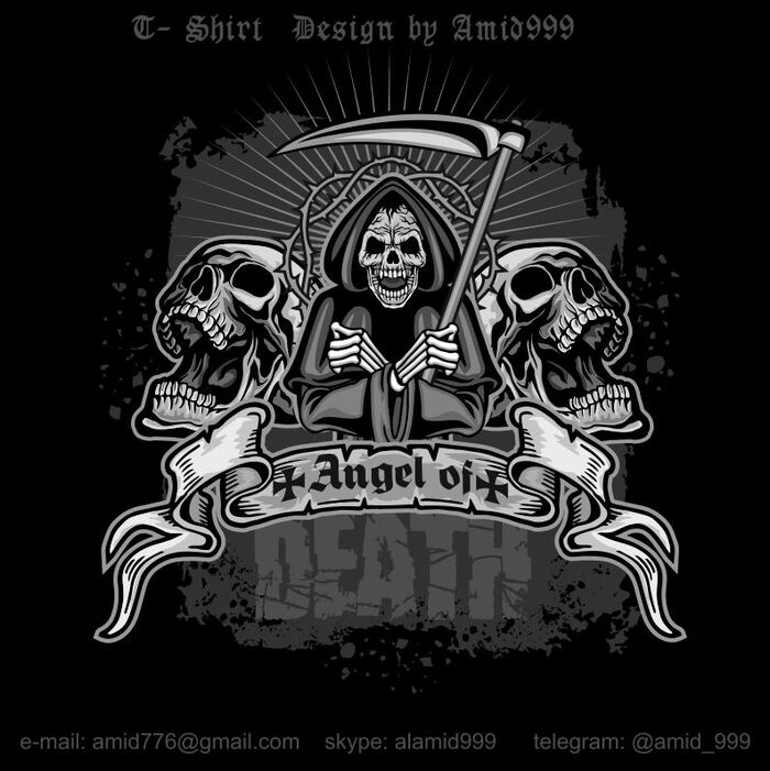 Angel of Death with skull , , , ,   , , , , , ,   