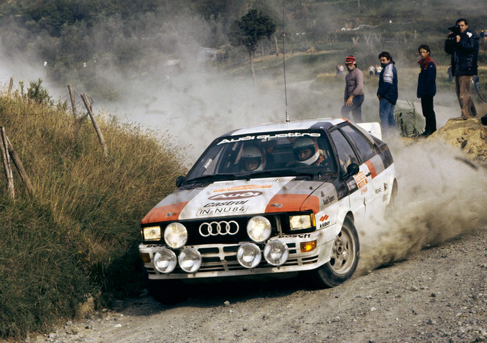 Мишель Мутон и Фабриция Понс на ралли «Сан-Ремо», 1982 г.