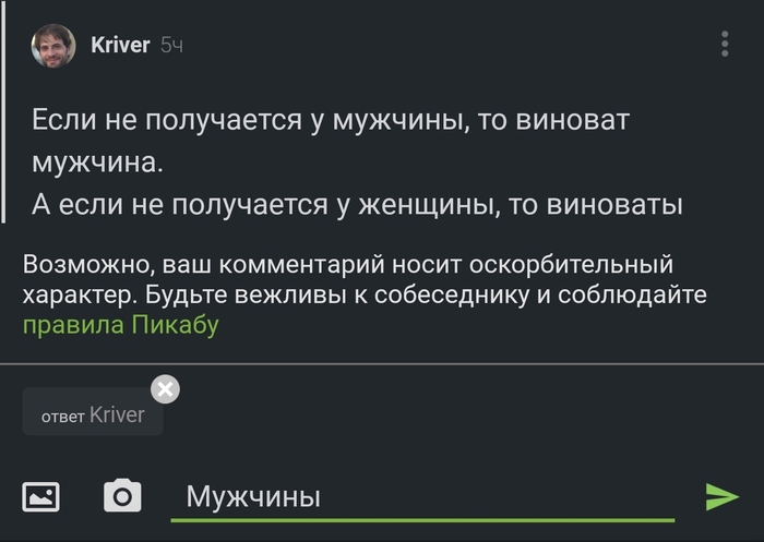 Нейросетка Пикабу феминистка