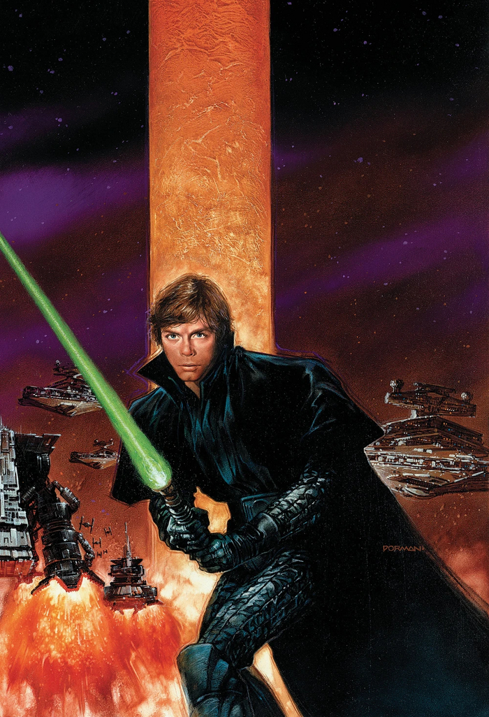 Люк в роли сторожевого пса Палыча. На заднем фоне флот опустошителей