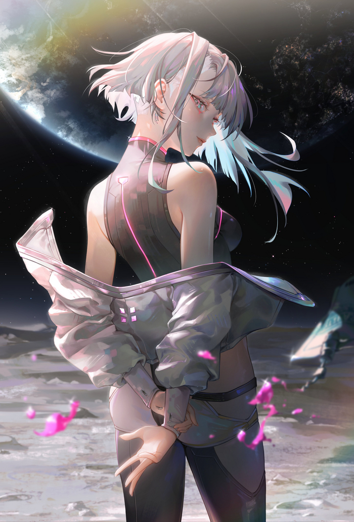 Lucy Anime Art, , Cyberpunk: Edgerunners, Lucy (Edgerunners), Twitter ()