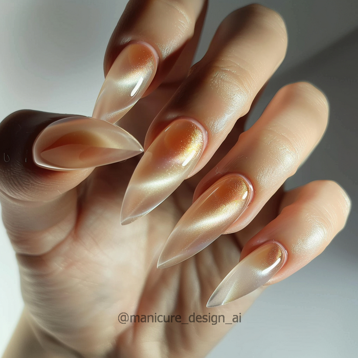 Маникюр вдохновленный текстурой драгоценных камней Часть 4