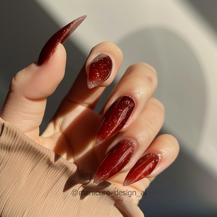 Маникюр вдохновленный текстурой драгоценных камней Часть 4