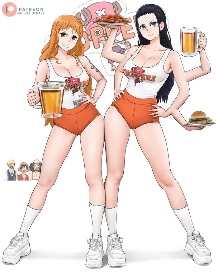  ! , Anime Art, Nami, Nico Robin, One Piece