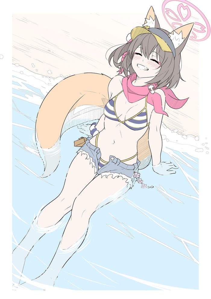  Blue Archive, Kuda Izuna, , , , Anime Art, , Animal Ears, T1kosewad, Twitter ()