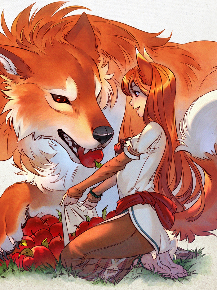 "  ,    " , , Anime Art, Spice and Wolf, , Holo, , YouTube, 