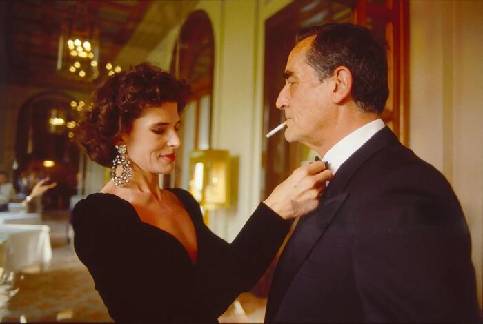 Фанни Ардан поправляла бабочку Витторио Гассману