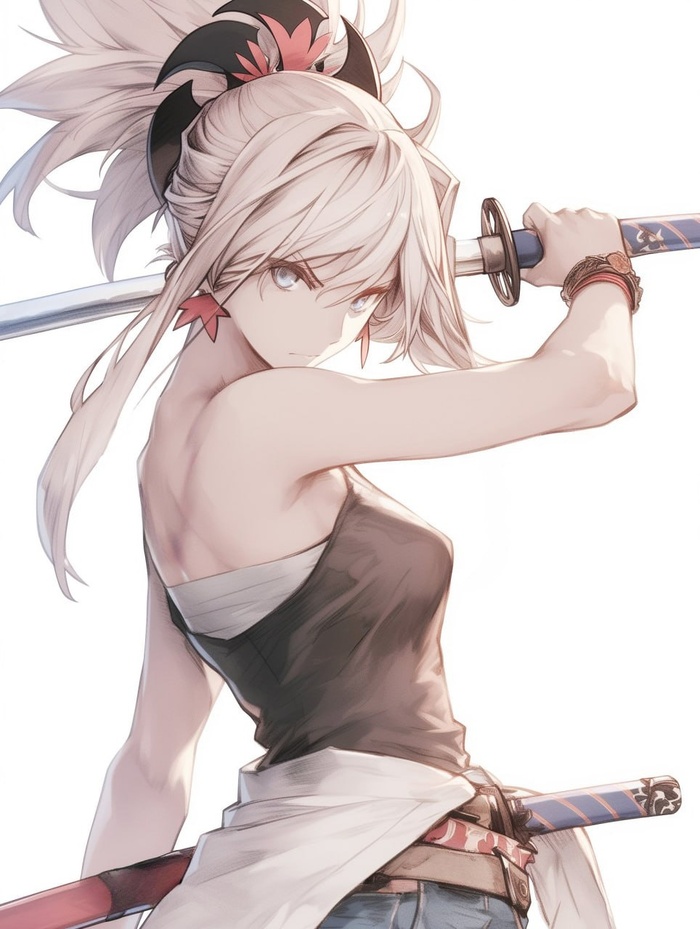 Musashi , Anime Art, Miyamoto musashi, Fate Grand Order
