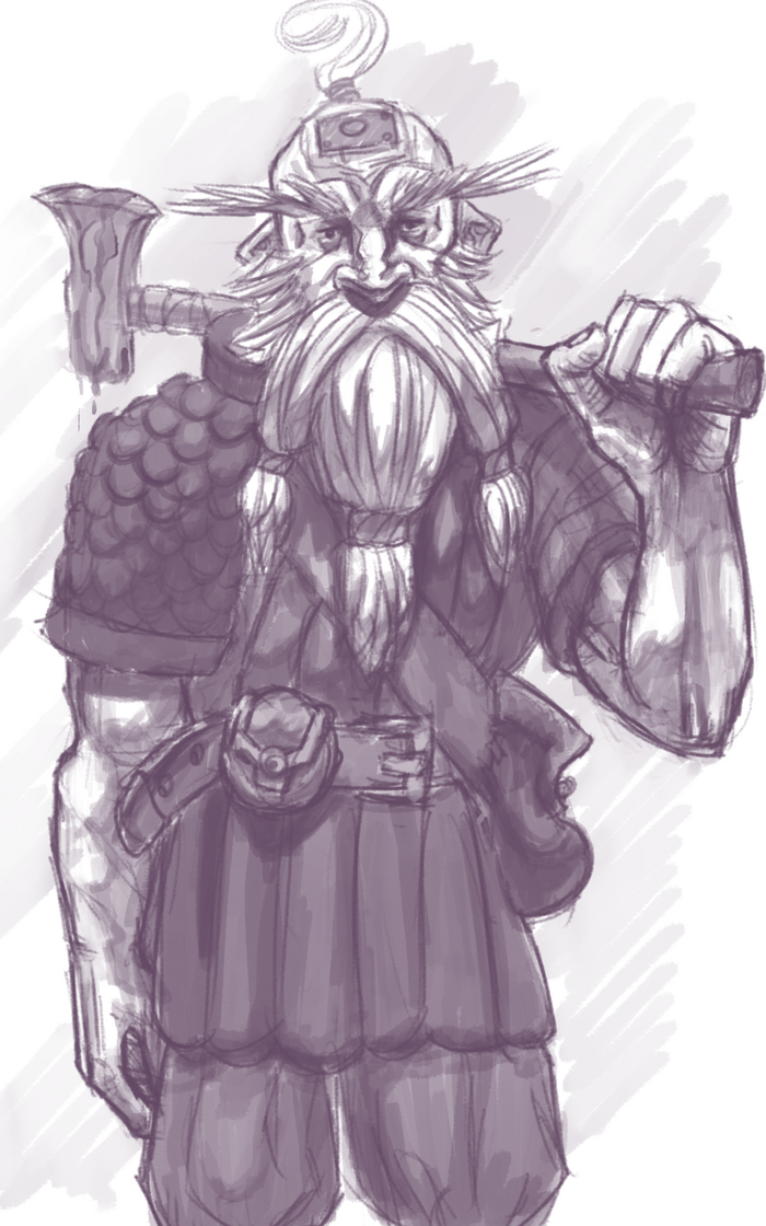 Скетч дворфа