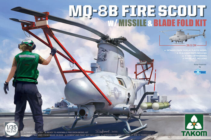 MQ-8B Fire Scout. Takom, 1/35 ,  ,  , , , 
