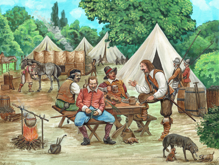 Лагерная жизнь времен Тридцатилетки. Художник: Александр Луняков