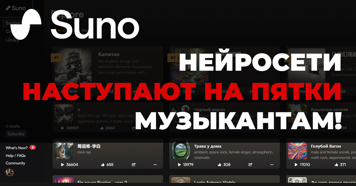 Нейросеть Suno AI создает музыку и вокал в заданном стиле за минуту ...