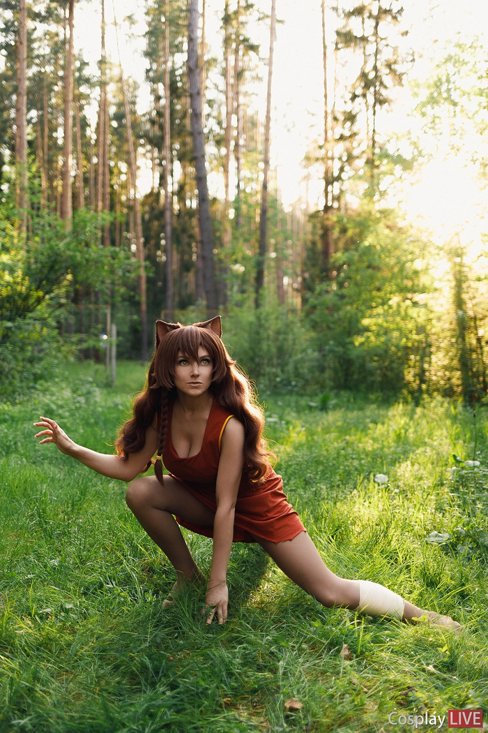 Кошкодевочка в естественной среде обитания Пятничный тег моё, Косплей, Неко, Визуальная новелла, Лето, Бесконечное лето (визуальная новелла), Длиннопост, Фотография