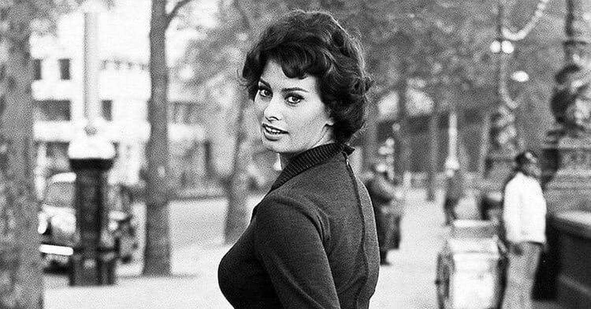 Софи Лорен, 1958 год | Пикабу
