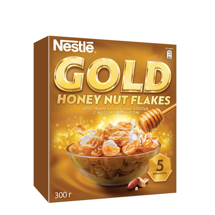 Nestle Gold Honey Nut Flakes   , , , 