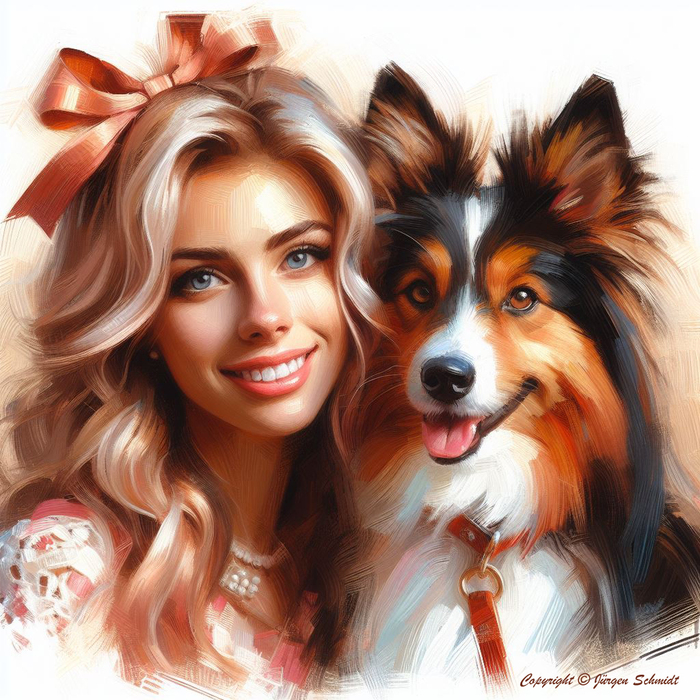 Девушка с собакой