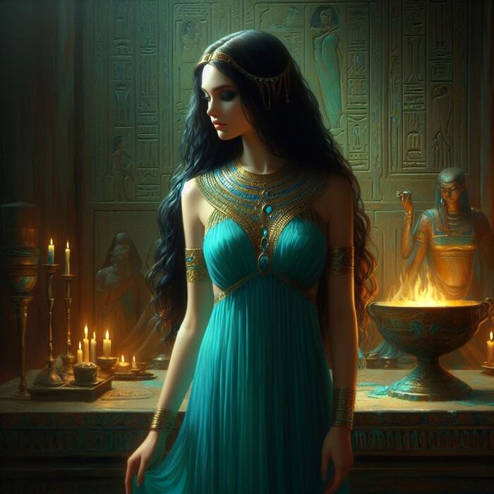 Princess of Egypt  , Dall-e, , , Lady, , , 