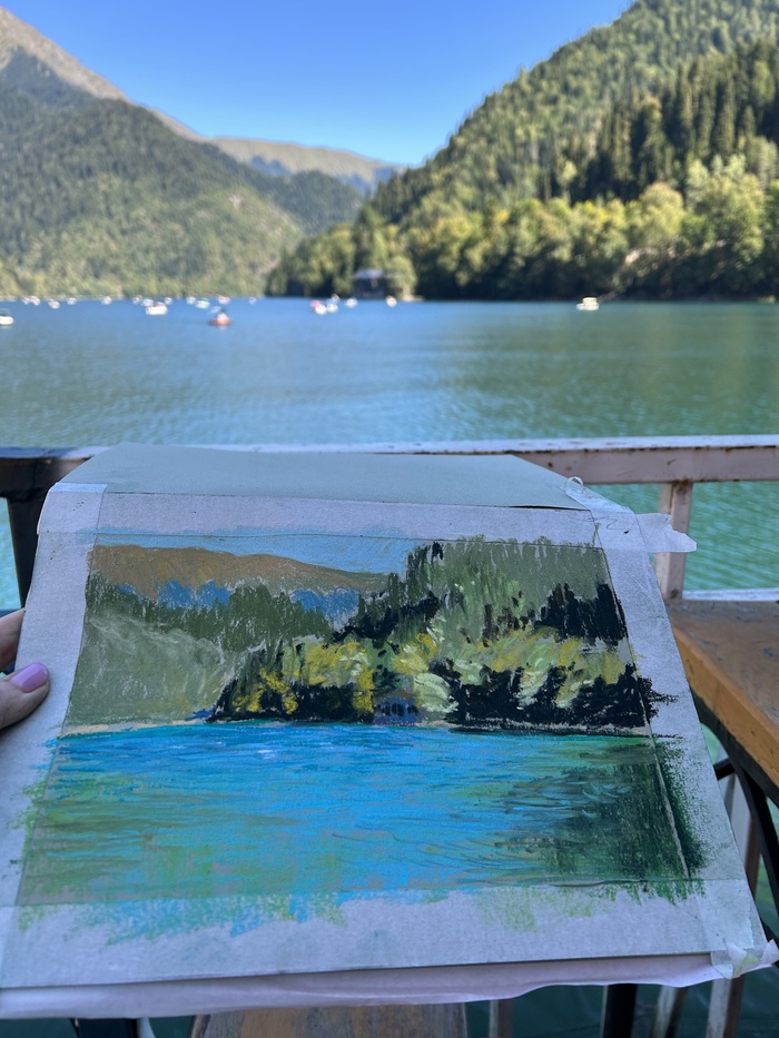 Материалы, которые использовала для рисунка