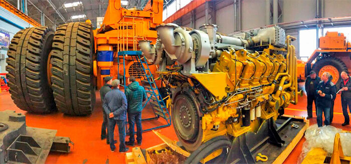 12ДМ-185А устанавливается на БЕЛАЗ.