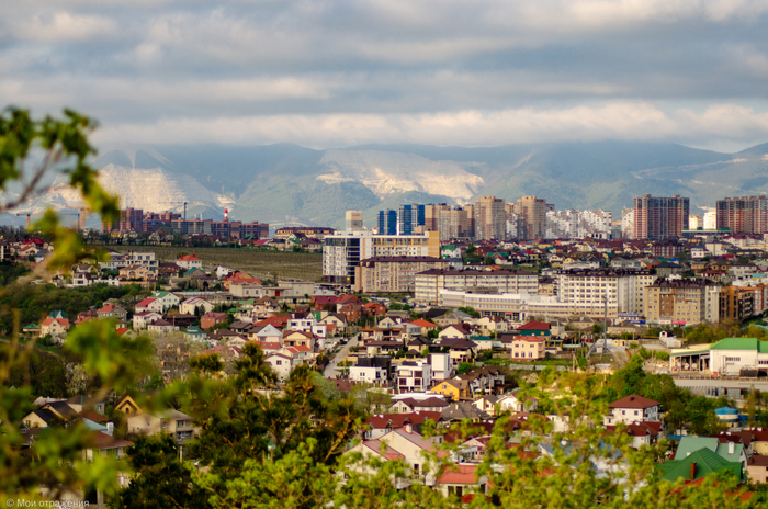 вид на город