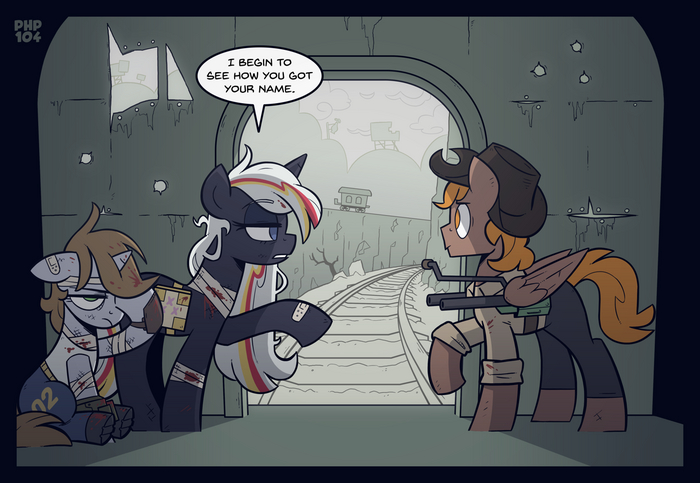 Fallout: Equestria - Chapter Eight: Derailed My Little Pony, Velvet Remedy, Littlepip, Calamity, Fallout: Equestria