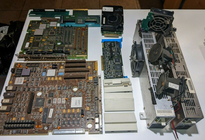 : IBM Ps2 286 Pc Computer Parts 2X Power Supply Motherboard 8550