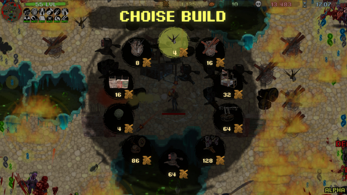 Меню строительства