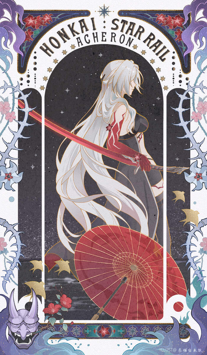  Anime Art, , Acheron (Honkai: Star Rail), Honkai: Star Rail,  ,  , 