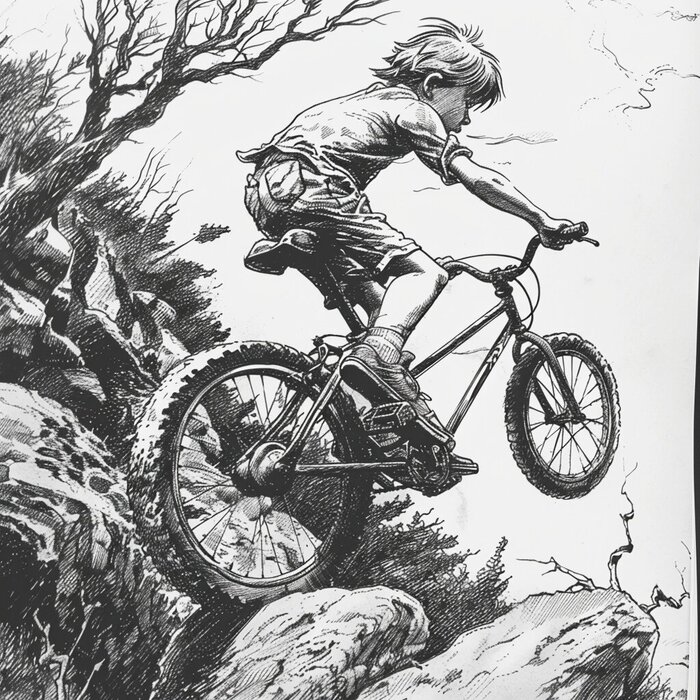 Иллюстрация к художественному рассказу, выполненная нейросетью