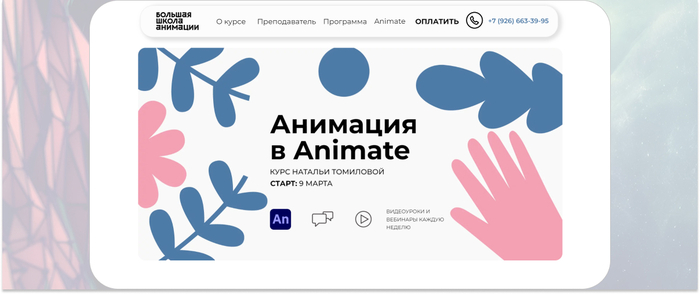 Большая школа анимации — поэтапный видеокурс по основам работы с векторной графикой и созданию мультфильмов