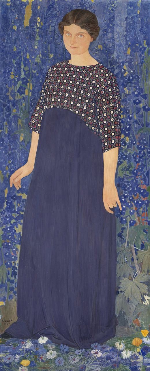   (1863-1948), Woman in Blue, 1913, , . 19077  , , , , 