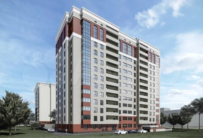 Задняя сторона ЖК "Ботанический-2" (рендер)