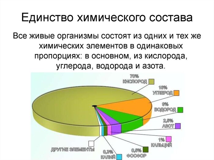 Единство химического состава.