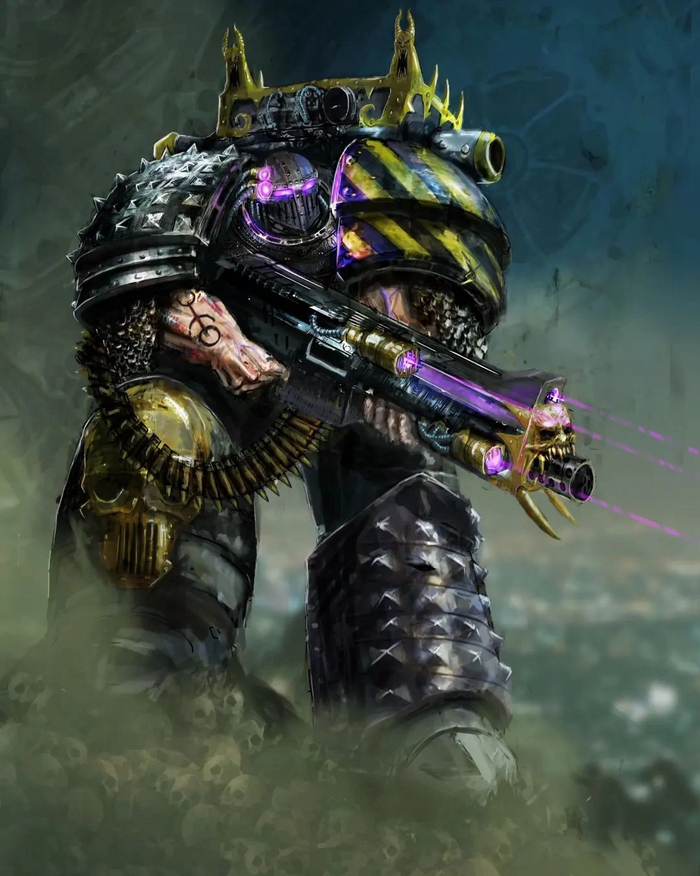Iron warrior by Mortono Warhammer 40k, Chaos Space marines, Wh Art, Iron Warriors, 