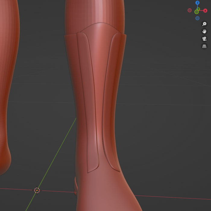 Уже меньше напоминает калоши, но теперь выглядит как сраная пластилиновая лепнина