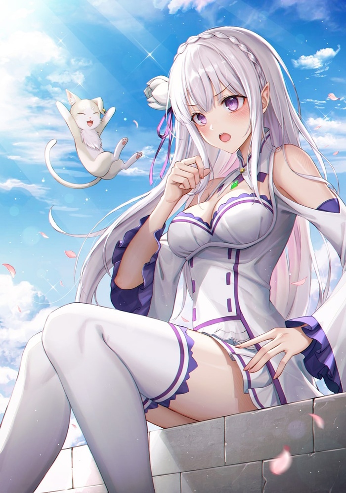 Emilia , Anime Art, Emilia, Re:Zero Kara