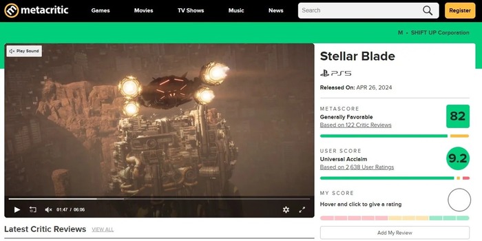 Stellar Blade        PS5 , Metacritic, Stellar Blade, Playstation 5, Telegram ()
