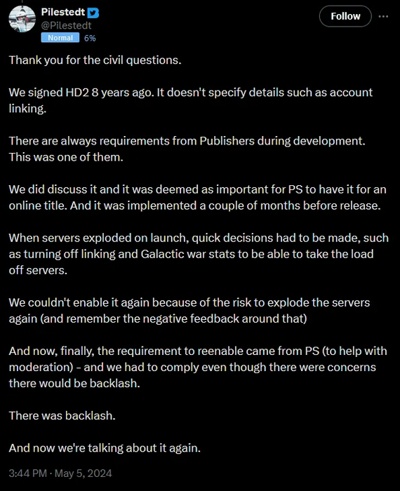Он не знал детали линкинга, он они оговаривали это и должны были внедрить за 6 месяцев(видимо чтобы еще потестить работу). Л - логика. Или наглое враньё.