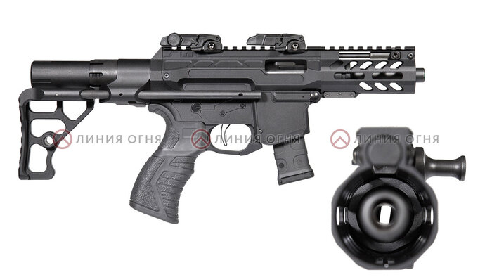 ОООП пистолет-пулемет SWC Risen, калибр 10х28.