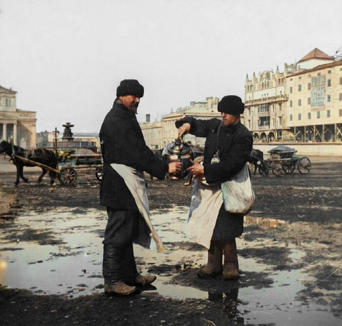 Цветные снимки дореволюционной Москвы. Жизнь и виды города в начале ХХ века. Часть II Старое фото, Историческое фото, История города, Краеведение, Колоризация, Москва, Фотография, Российская империя, 20 век, 19 век, Длиннопост