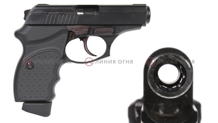 Пистолет Гроза-11 имеет калибр 9мм Р.А.