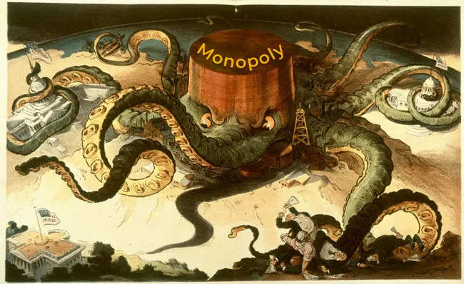 Осьминог монополии (отсылка к "standard oil octopus")
