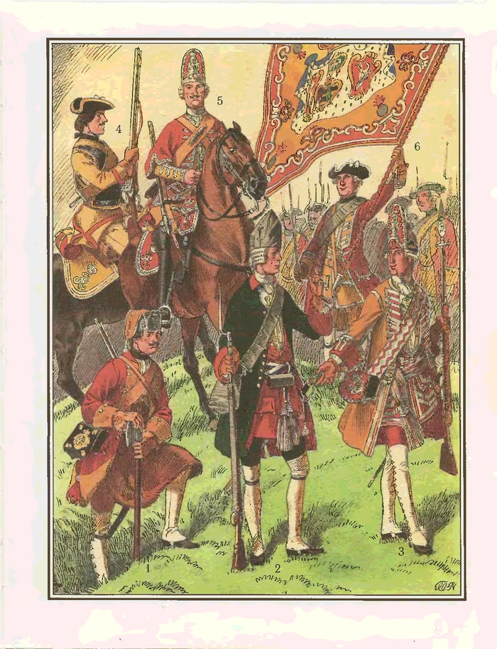 Саксонские и русские войска в 1733г.